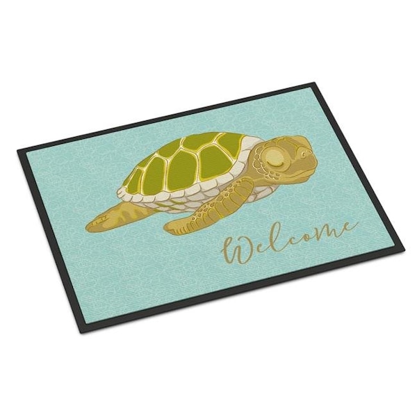 Carolines Treasures BB8562JMAT Sea Turtle Welcome Indoor or Outdoor Mat - 18 x 27 in. BB8562JMAT - main